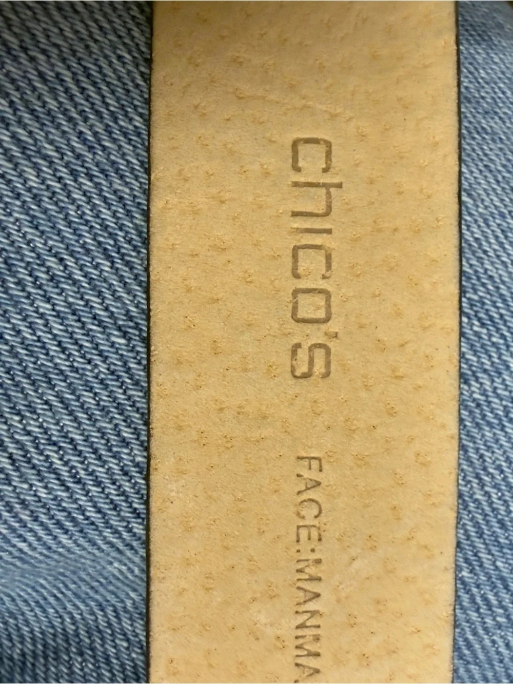 Chico’s Black Genuine Leather Belt M/L Adjustable Gold Statement Buckle